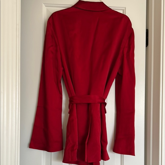 Chic Red Tie-Waist Blazer by Rails - Picture 4 of 6